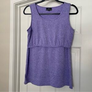 Purple Sleeveless Nursing Top